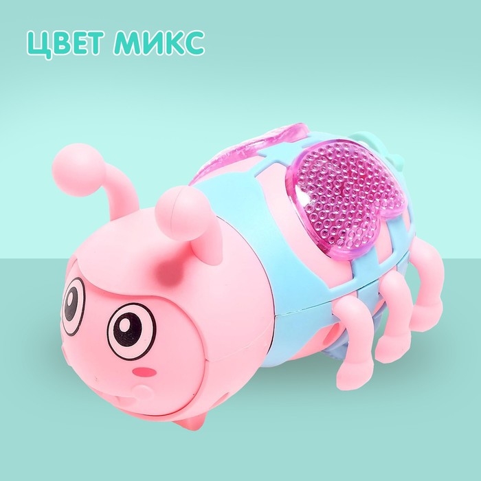 Игрушка заводная «Пчела», световые эффекты, цвета МИКС Игрушка заводная «Пчела», световые эффекты, цвета МИКС