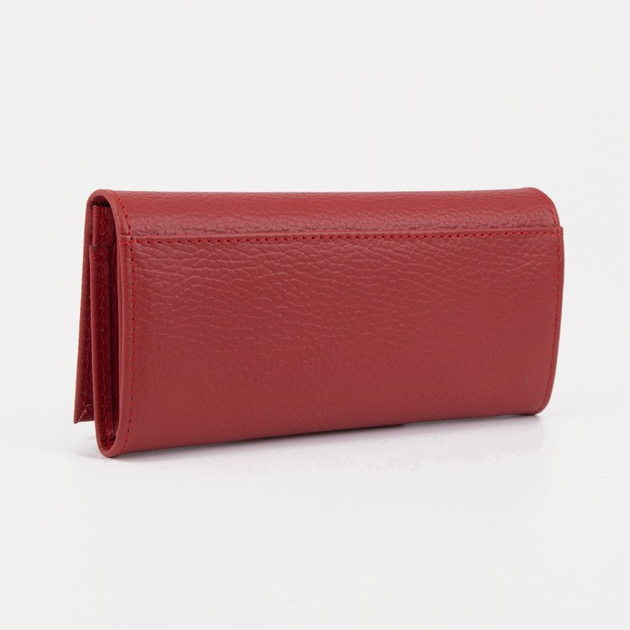 Кошелёк женский на кнопке, цвет красный Кошелёк женский на кнопке, цвет красный