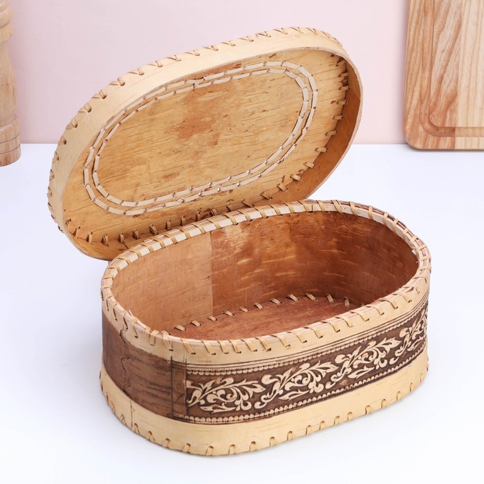 Батонница &laquo;Собор&raquo;, 30&times;18&times;10 см, береста