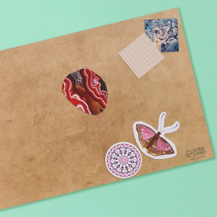 Наклейки в книжке Наклейки в книжке "Дорогой дневник. Винтаж" + 3 фона 20,7х14,2 см