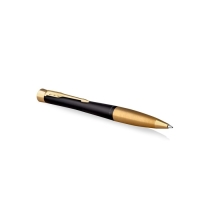 Ручка шариковая Parker Urban Core K314 Muted Black GT М, 1.0 мм, корпус из латуни, синие чернила