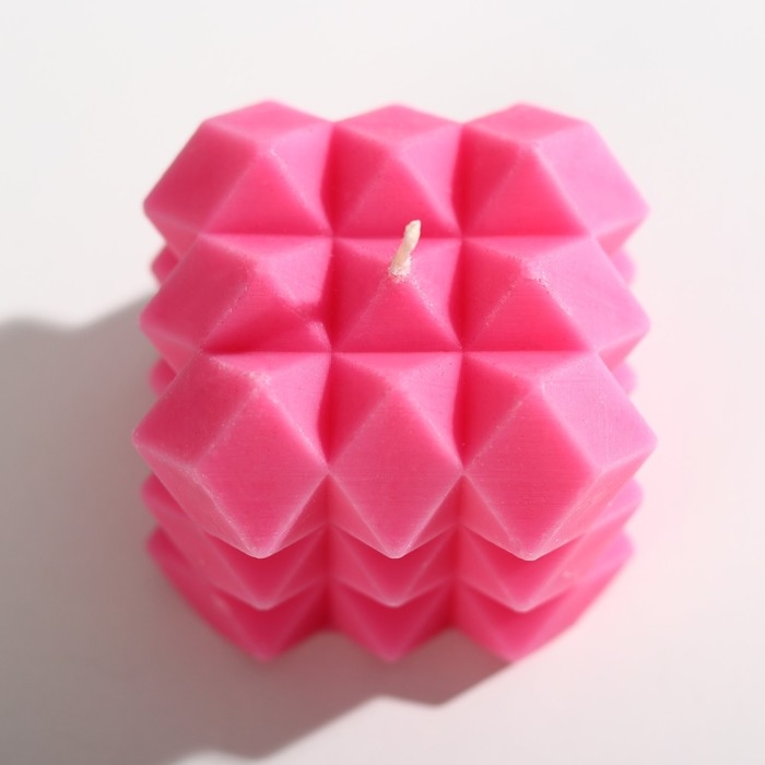 Свеча фигурная «Геометрия», розовая Свеча фигурная «Геометрия», розовая