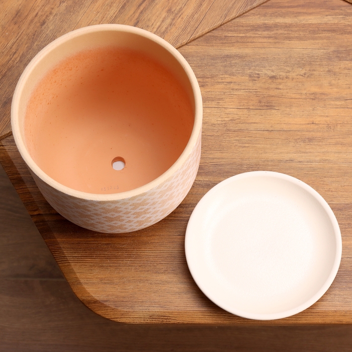 Горшок цветочный Кросс терракота бук №3, 2,9 л, d - 19 см Горшок цветочный Кросс терракота бук №3, 2,9 л, d - 19 см