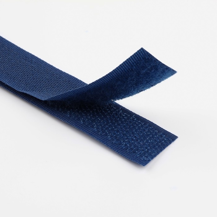 Липучка, 20 мм × 25 ± 1 м, цвет тёмно-синий Липучка, 20 мм × 25 ± 1 м, цвет тёмно-синий