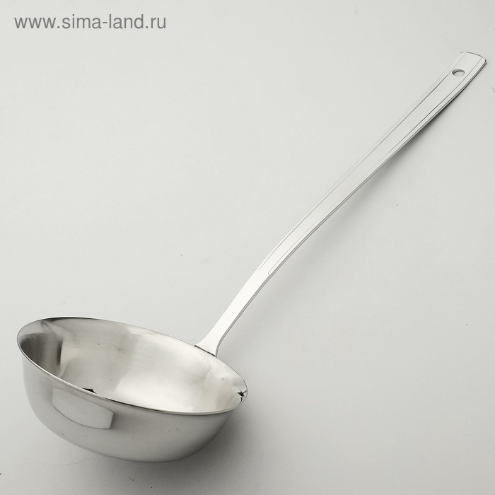 Половник «Торжество», 150 мл, длина ручки 21,5 см, толщина 2,5 мм, цвет серебряный Половник «Торжество», 150 мл, длина ручки 21,5 см, толщина 2,5 мм, цвет серебряный