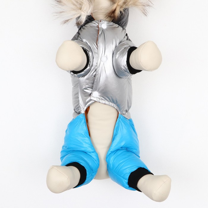 Комбинезон Комбинезон "Пушок", размер 18 (ДС 40 см, ОГ 50 см, ОШ 38 см), голубой