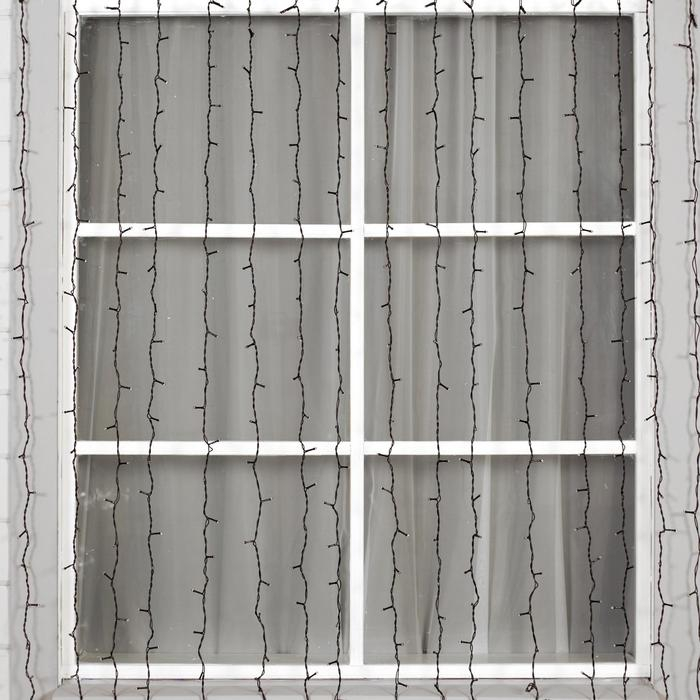 Гирлянда «Занавес» 2 × 3 м, IP44, УМС, тёмная нить, 760 LED, свечение белое, 220 В Гирлянда «Занавес» 2 × 3 м, IP44, УМС, тёмная нить, 760 LED, свечение белое, 220 В