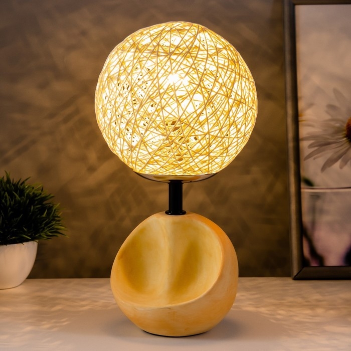 Настольная лампа "Матильда" Е14 40Вт оранжевый 20х20х30см RISALUX