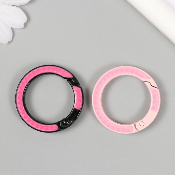 Карабин металл Карабин металл "Кольцо. Вставки" МИКС 3,6х3,6 см