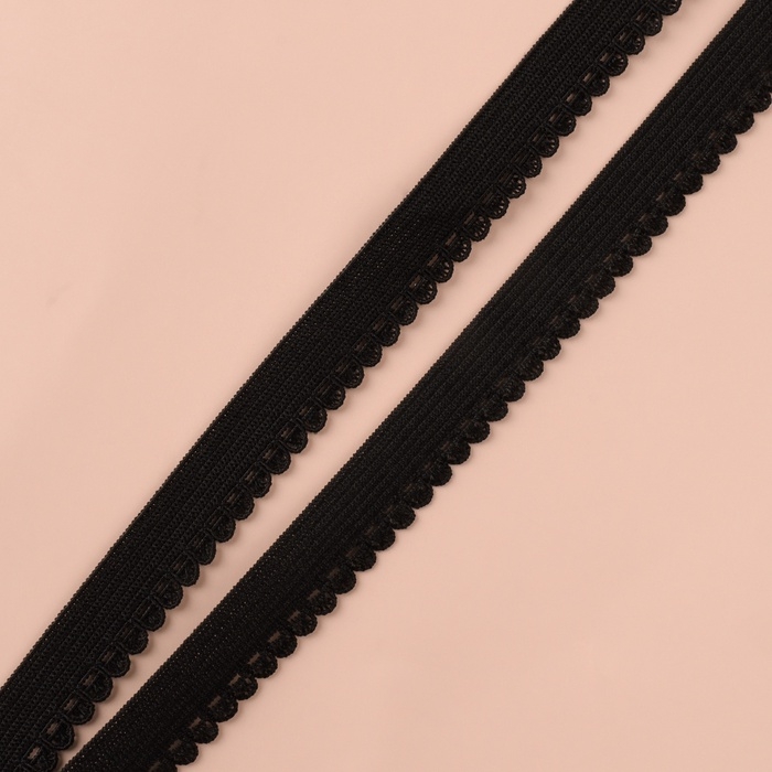 Набор резинок для пошива нижнего белья, 5 видов, цвет чёрный Набор резинок для пошива нижнего белья, 5 видов, цвет чёрный