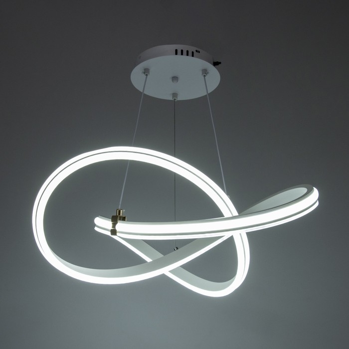 Светильник с ПДУ Светильник с ПДУ "Роули" LED 140Вт 3000-6000К белый 53х53х20-120 см