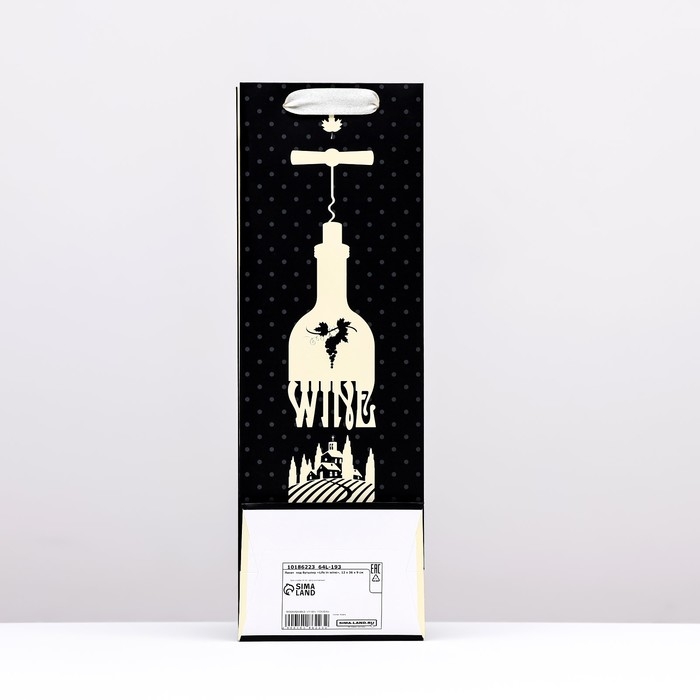 Пакет под бутылку «Life in wine», 12 x 36 x 9 см Пакет под бутылку «Life in wine», 12 x 36 x 9 см