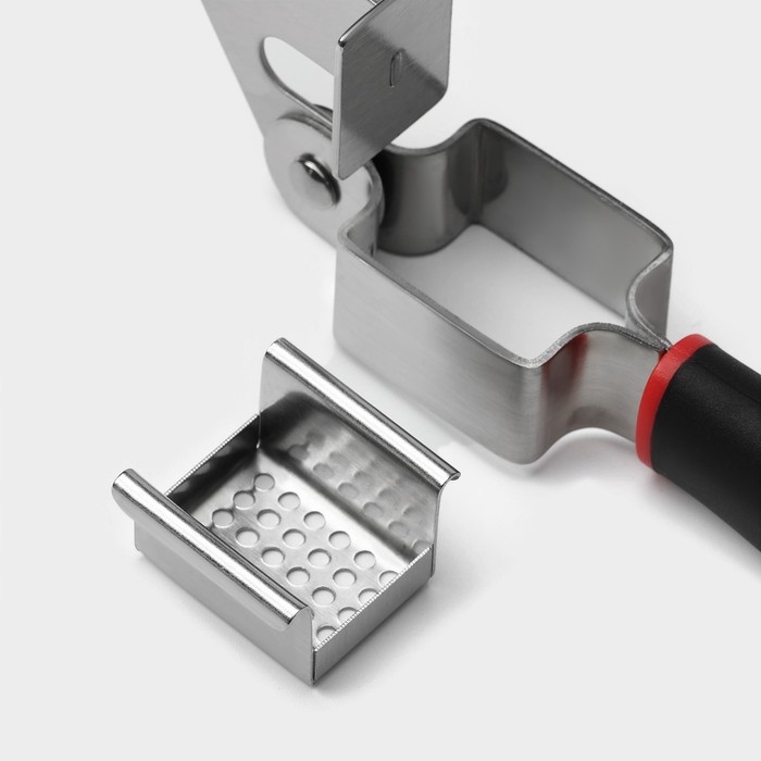 Пресс для чеснока Доляна Digma, 21 см, нержавеющая сталь, цвет чёрный, красный Пресс для чеснока Доляна Digma, 21 см, нержавеющая сталь, цвет чёрный, красный