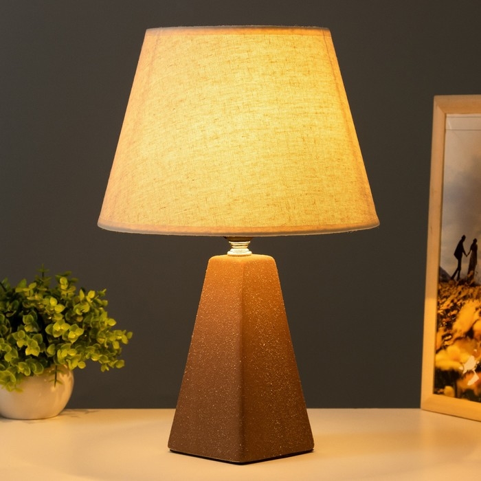 Настольная лампа Настольная лампа "Альберта" Е27 40Вт шоколадный 25х25х36см RISALUX