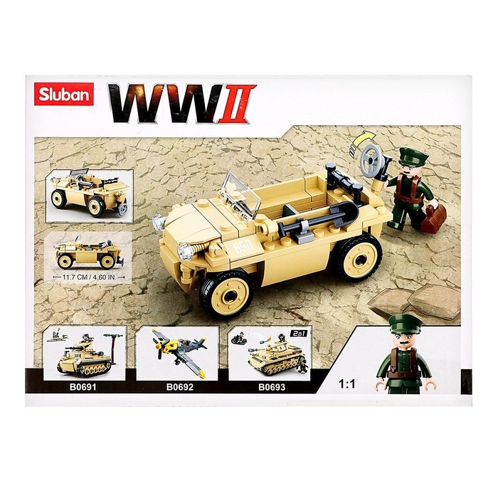 Конструктор &laquo;Армия. Офицерский джип&raquo;, 103 детали