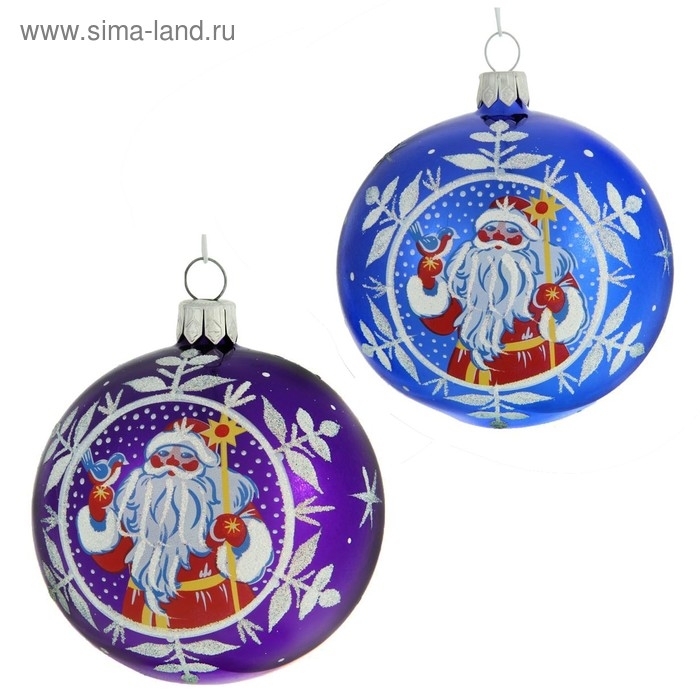 Шар Шар "Дед Мороз" 7,5 см микс