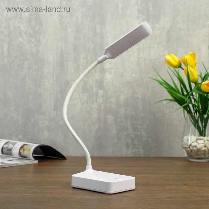 Лампа настольная 79954/1 LED 2Вт USB батарейки 3АА белый 10х7х37 см RISALUX Лампа настольная 79954/1 LED 2Вт USB батарейки 3АА белый 10х7х37 см RISALUX