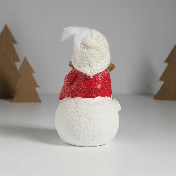 Сувенир керамика свет Сувенир керамика свет "Малышка-ангел в красном, на новогоднем шарике" 12,8х8,5х17 см