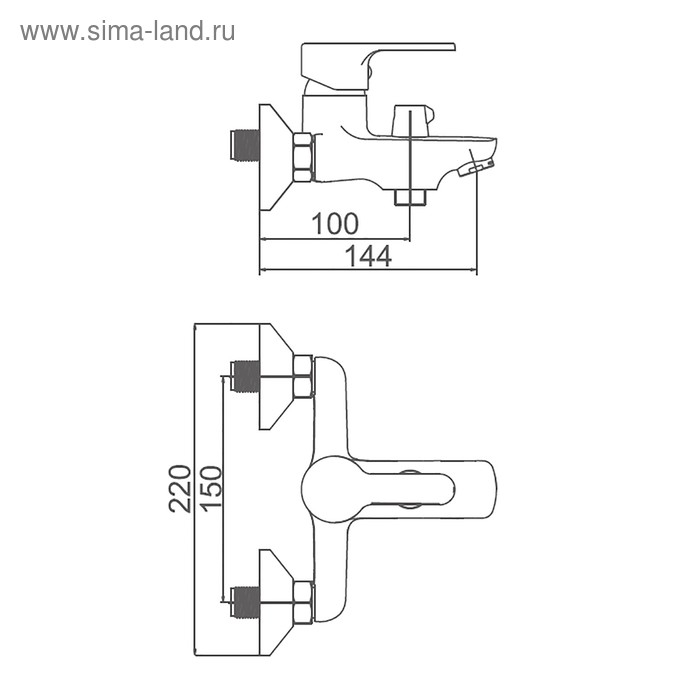 Смеситель Accoona A3167, однорычажный, с гигиенической лейкой, силумин, хром Смеситель Accoona A3167, однорычажный, с гигиенической лейкой, силумин, хром
