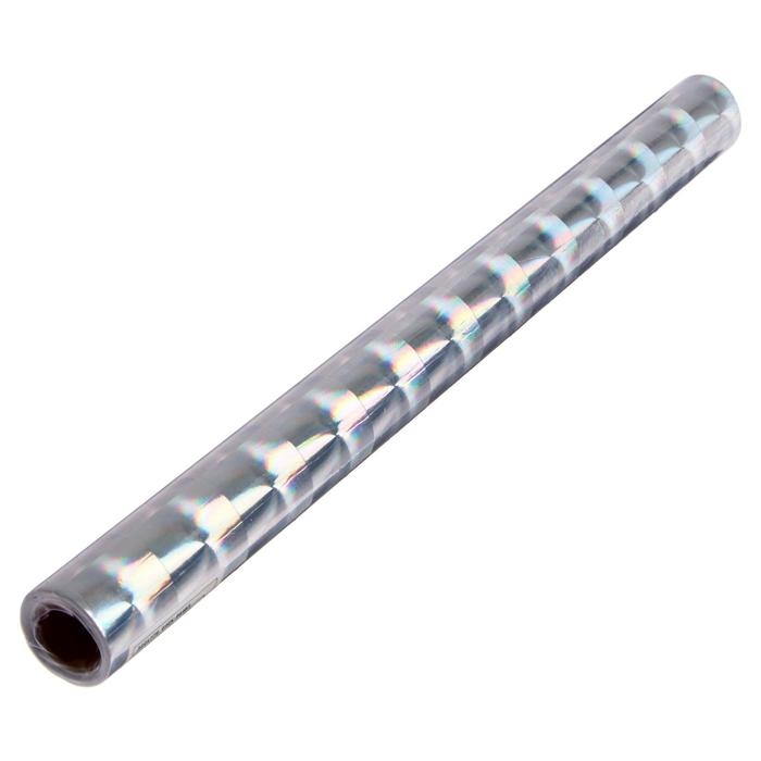 Пленка самоклеящаяся  Пленка самоклеящаяся "Мишура", голография, серебристая, 0.45 х 3 м, 3 мкм