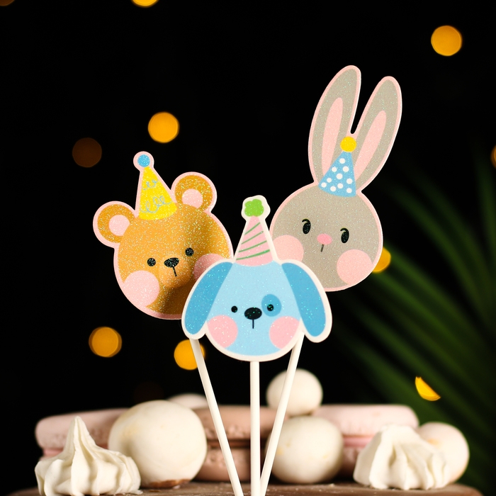 Топпер  Топпер "Happy Birthday.Зверушки", Дарим красиво