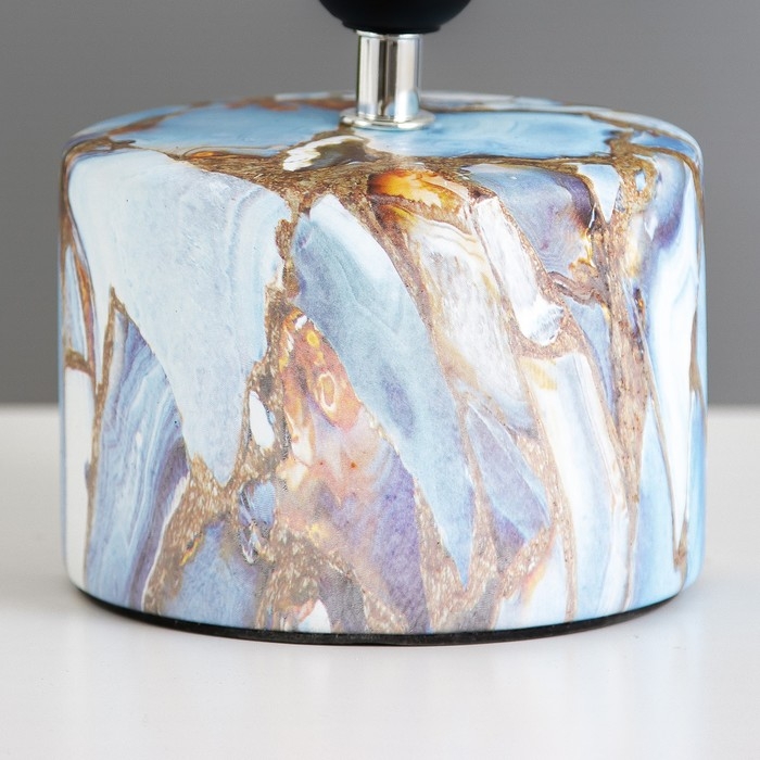 Настольная лампа Настольная лампа "Сафари К" Е27 40Вт бело-синий 12,5х12,5х29 см RISALUX