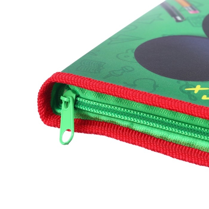 Папка пластиковая для тетрадей А5, на молнии, Микки Маус Папка пластиковая для тетрадей А5, на молнии, Микки Маус