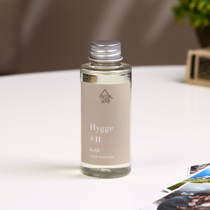 Наполнитель для ароматического диффузора Хюгге #11 Пляж Вайкики 100 мл Наполнитель для ароматического диффузора Хюгге #11 Пляж Вайкики 100 мл