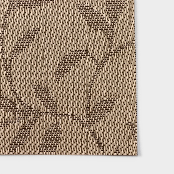 Салфетка сервировочная на стол Доляна, «Росток», 45×30 см, цвет бежевый Салфетка сервировочная на стол Доляна, «Росток», 45×30 см, цвет бежевый