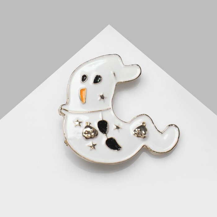 Брошь «Привидение» весёлое, цветная в золоте Брошь «Привидение» весёлое, цветная в золоте