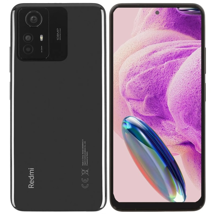 Смартфон Xiaomi Redmi Note 12S RU, 6.43 Смартфон Xiaomi Redmi Note 12S RU, 6.43", Amoled, 6 Гб,128 Гб, 108 Мп, 5000мАч, NFC, черный