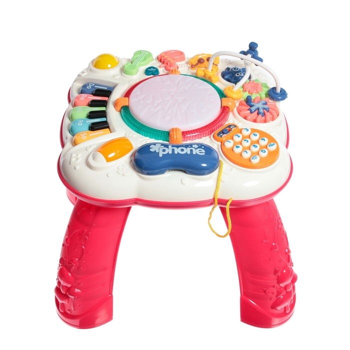 Развивающий столик, световые и звуковые эффекты, цвет красный Развивающий столик, световые и звуковые эффекты, цвет красный