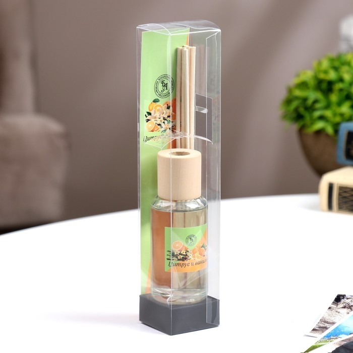 Диффузор ароматический  Диффузор ароматический "Модерн", 50 мл, цитрус и ваниль, 8 марта, "Богатство Аромата"