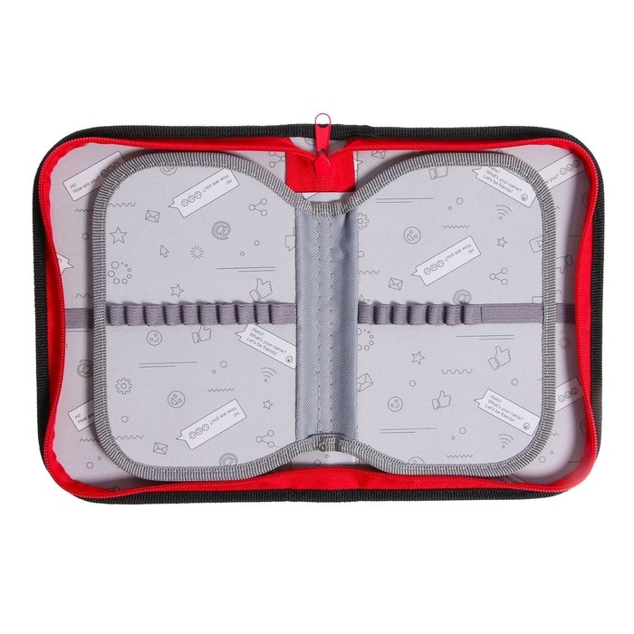 Пенал 3 секции, вкладка внутри, 140 х 210 х 40 мм, тканевый, Calligrata TOP Block Пенал 3 секции, вкладка внутри, 140 х 210 х 40 мм, тканевый, Calligrata TOP Block "Дино"