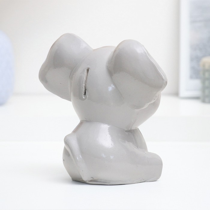 Копилка Копилка "Слоник" серый, 17см