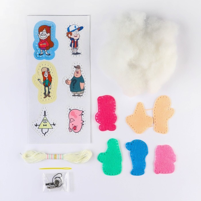 Набор для шитья из фетра с перфорацией, Набор для шитья из фетра с перфорацией, "Гравити Фолз"