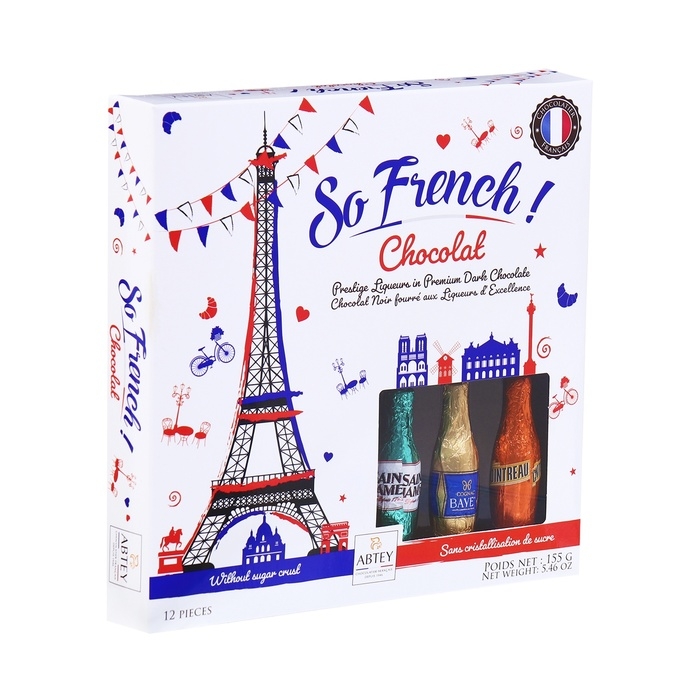 Новый год. Шоколад фигурный LIQUEURS So French!, с алкогольной начинкой, 13 г Новый год. Шоколад фигурный LIQUEURS So French!, с алкогольной начинкой, 13 г
