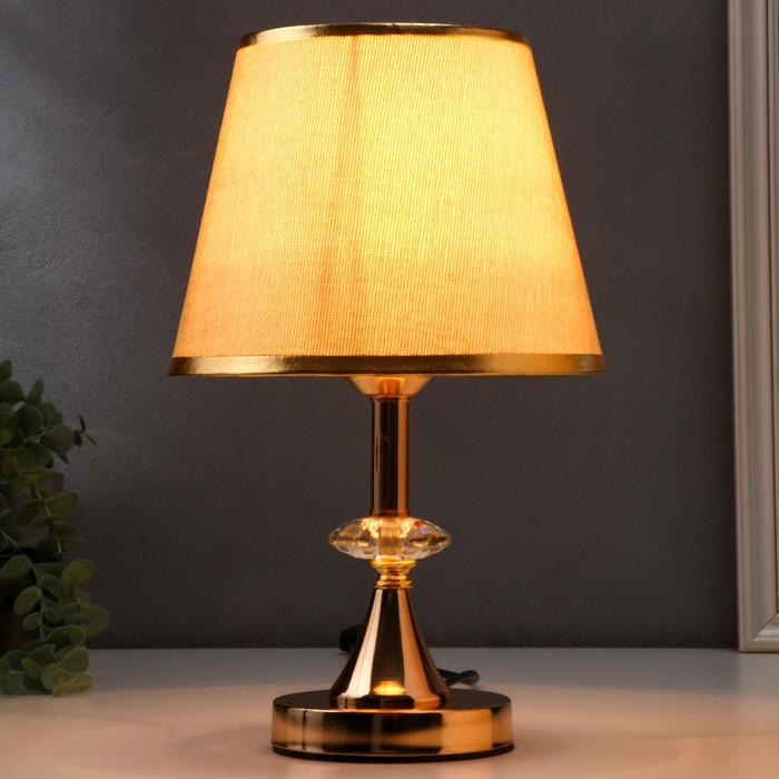 Лампа настольная "Севилья" 1х40Вт Е27 золото 21х21х36 см.