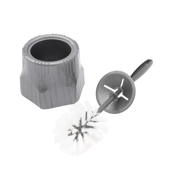 Ёршик для унитаза с подставкой «Лотос», 13,5×13,5×34,5 см, цвет МИКС Ёршик для унитаза с подставкой «Лотос», 13,5×13,5×34,5 см, цвет МИКС