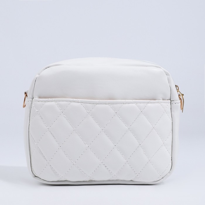 Сумка кросс-боди на молнии, цвет белый Сумка кросс-боди на молнии, цвет белый