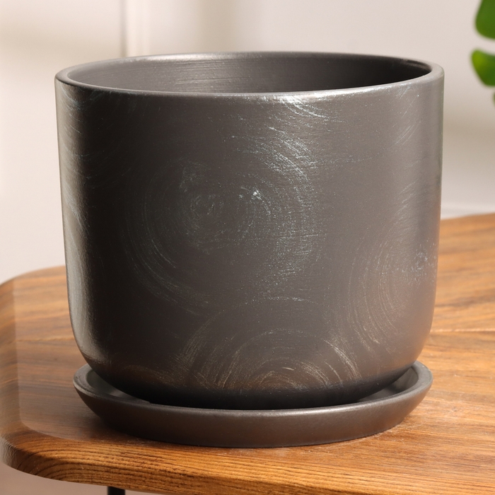 Горшок цветочный Орион графит 3 л Горшок цветочный Орион графит 3 л