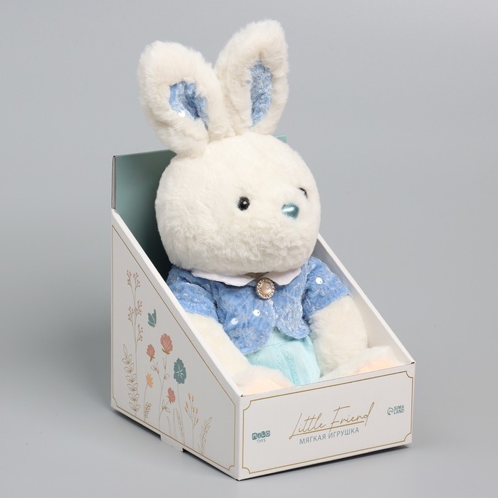 Мягкая игрушка Little Friend, зайка в синем платье, 38 см Мягкая игрушка Little Friend, зайка в синем платье, 38 см
