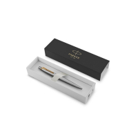 Ручка шариковая Parker Jotter Core K691 Stainless Steel GT M, корпус из нержавеющей стали, серебристый глянцевый