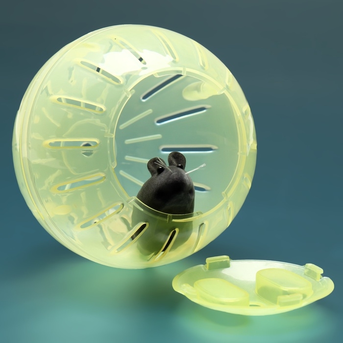 Шар для грызунов 12 см, жёлтый Шар для грызунов 12 см, жёлтый