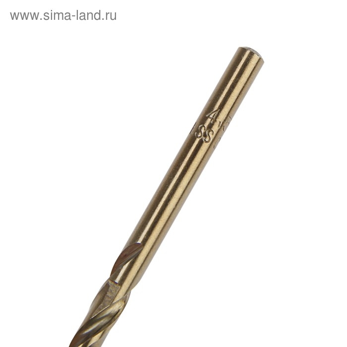 Сверло по металлу ТУНДРА, HSS-Co (5% кобальта), цилиндрический хвостовик, 4.5 мм Сверло по металлу ТУНДРА, HSS-Co (5% кобальта), цилиндрический хвостовик, 4.5 мм