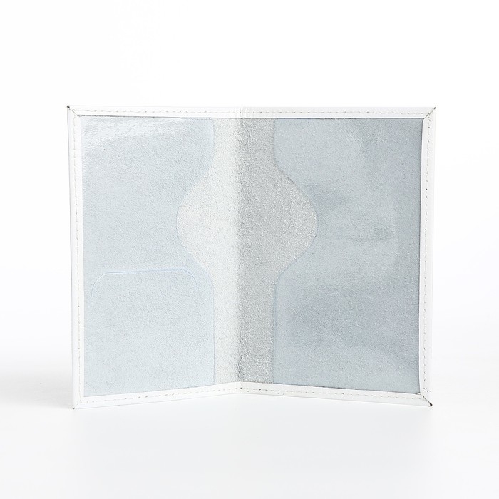 Обложка для паспорта, цвет чёрный/белый