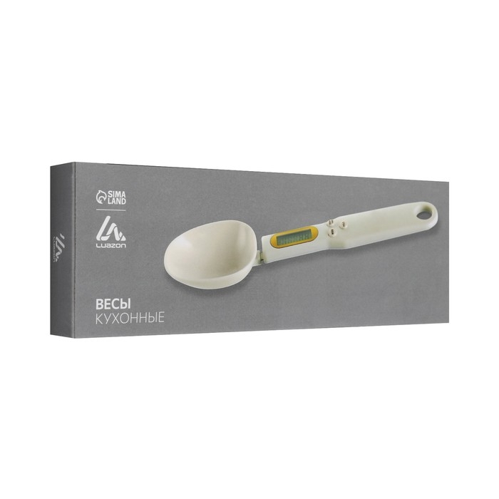Мерная ложка Luazon LV-507, электронные, до 0.5 кг, белая Мерная ложка Luazon LV-507, электронные, до 0.5 кг, белая