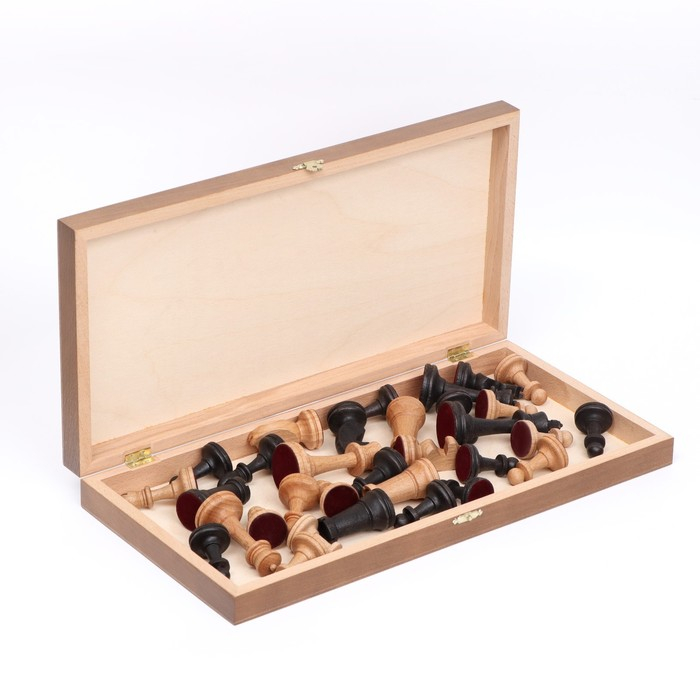 Шахматы деревянные большие, утяжеленные,  Шахматы деревянные большие, утяжеленные, "Баталия", 37х37 см, король h-9 см, пешка h-4.4 см