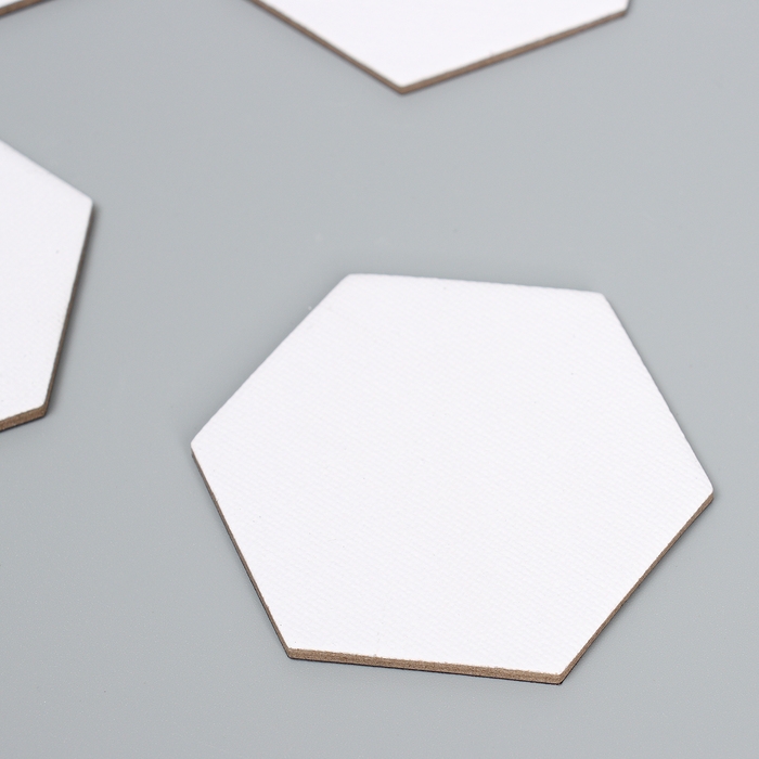 Набор холстов на магните «Шестиугольник», 7,5 см, 4 шт Набор холстов на магните «Шестиугольник», 7,5 см, 4 шт