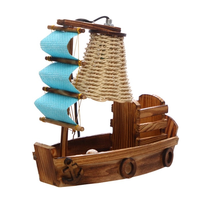 Настольная лампа Настольная лампа "Корабль" Е12 24,5х9х22 см